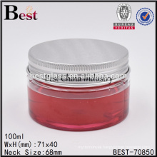 100ml 150ml 200ml 250ml pet bottle packaging cheap cosmetic cream shampoo jar large plastic jars with lids big plastic container